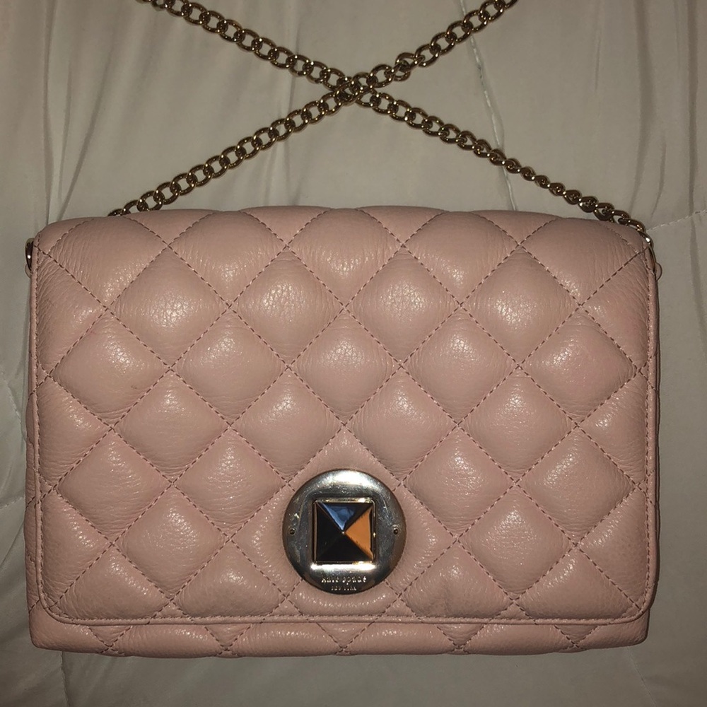 Kate Spade Pink Quilted Crossbody Bag